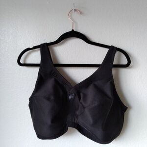NWOT Glamorise 44F Black Bra